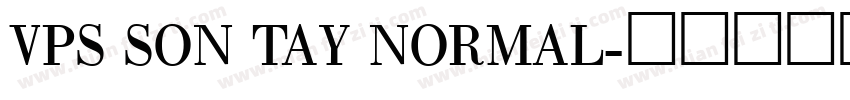 VPS Son Tay Normal字体转换